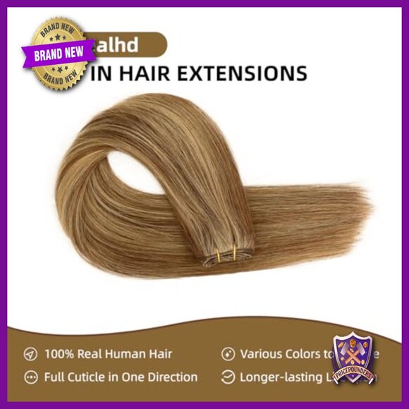 18 Inch Straight Human Hair Extensions, 110g Weft Bundle  display picture 2
